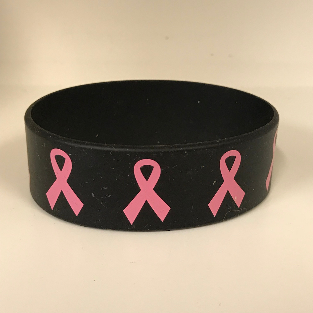 Breast Cancer Awareness Silicone Stretch Bracelet